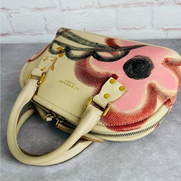 Rare Burberry Handpainted Prorsum Bloomsbury Satchel - Picture 5 of 16